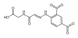 2-[[2-[(2,4-dinitrophenyl)hydrazinylidene]acetyl]amino]acetic acid Structure