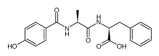 P-HYDROXYBENZOYL-ALA-PHE structure