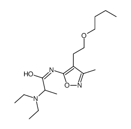 N-[4-(2-butoxyethyl)-3-methyl-1,2-oxazol-5-yl]-2-(diethylamino)propanamide Structure