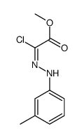 methyl 2-chloro-2-[(3-methylphenyl)hydrazinylidene]acetate Structure