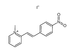 1-methyl-2-(4-nitro-trans-styryl)-pyridinium, iodide Structure