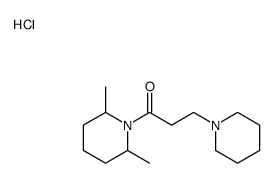 1-(2,6-dimethylpiperidin-1-yl)-3-piperidin-1-ylpropan-1-one,hydrochloride Structure