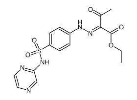 3-oxo-2-(4-pyrazin-2-ylsulfamoyl-phenylhydrazono)-butyric acid ethyl ester结构式