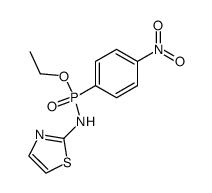 (4-nitro-phenyl)-phosphonic acid ethyl ester-thiazol-2-ylamide结构式