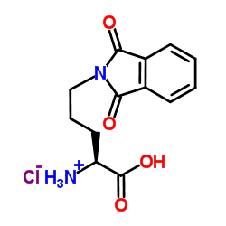 (1S)-1-Carboxy-4-(1,3-dioxo-1,3-dihydro-2H-isoindol-2-yl)-1-butanaminium chloride图片