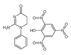 Picric acid; compound with 2-amino-1-phenyl-5,6-dihydro-1H-pyrimidin-4-one Structure