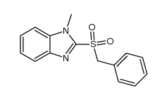 1-methyl-2-phenylmethanesulfonyl-1H-benzimidazole结构式