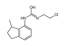 1-(2-chloroethyl)-3-(3-methyl-2,3-dihydro-1H-inden-4-yl)urea Structure