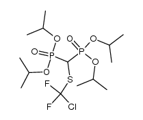 tetraisopropyl (((chlorodifluoromethyl)thio)methylene)bis(phosphonate)结构式