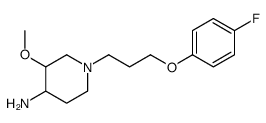 CIS-1-[3-(4-FLUOROPHENOXY)PROPYL]-3-METHOXY-4-PIPERIDYLAMINE structure