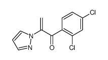 1-(2,4-dichlorophenyl)-2-pyrazol-1-ylprop-2-en-1-one Structure