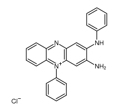 3-amino-2-anilino-5-phenyl-phenazinium, chloride Structure