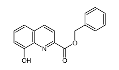 Benzyl 8-hydroxyquinoline-2-carboxylate结构式