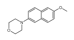 4-(6-methoxynaphthalen-2-yl)morpholine结构式