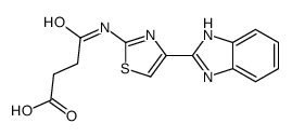 4-[[4-(1H-benzimidazol-2-yl)-1,3-thiazol-2-yl]amino]-4-oxobutanoic acid Structure