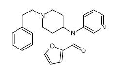 N-[1-(2-phenylethyl)piperidin-4-yl]-N-pyridin-3-ylfuran-2-carboxamide Structure