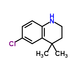 6-Chloro-4,4-dimethyl-1,2,3,4-tetrahydroquinoline Structure