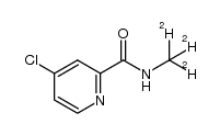 4-chloro-N-(methyl-d3)picolinamide结构式