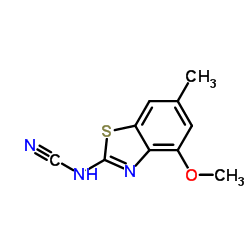 Cyanamide, (4-methoxy-6-methyl-2-benzothiazolyl)- (9CI) picture