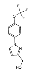 {1-[4-(trifluoromethoxy)phenyl]-1H-pyrazol-3-yl}methanol结构式