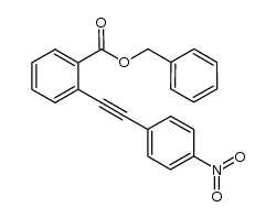 benzyl 2-[2-(4-nitrophenyl)ethynyl]benzoate Structure