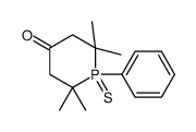 2,2,6,6-tetramethyl-1-phenyl-1-sulfanylidene-1λ5-phosphinan-4-one Structure