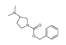 (R)-1-Cbz-3-二甲基氨基-吡咯烷结构式