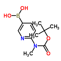 (6-((叔-丁氧基羰基)(甲基)氨基)吡啶-3-基)硼酸图片