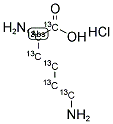 L-Lysine-1,2,3,4,5,6(hydrochloride (1:1))-13C6 Structure