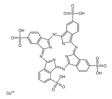 铜酞菁-3,4',4'',4'''-四磺酸 四钠盐结构式