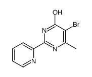 5-bromo-6-methyl-2-pyridin-2-yl-1H-pyrimidin-4-one Structure