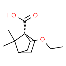 Bicyclo[2.2.1]heptane-1-carboxylic acid, 2-ethoxy-7,7-dimethyl-, (1S-endo)- (9CI) Structure