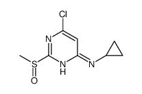 6-氯-N-环丙基-2-(甲亚磺酰基)-4-嘧啶胺图片