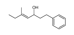 (E)-5-Methyl-1-phenyl-hept-4-en-3-ol结构式