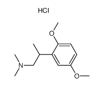 [2-(2,5-dimethoxy-phenyl)-propyl]-dimethyl-amine, hydrochloride Structure