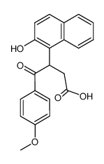 β-(p-anisoyl)-β-(2-hydroxynaphthalen-1-yl)propionic acid Structure