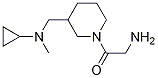 2-AMino-1-{3-[(cyclopropyl-Methyl-aMino)-Methyl]-piperidin-1-yl}-ethanone Structure