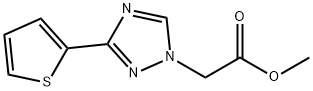 (3-Thiophen-2-yl-[1,2,4]triazol-1-yl)-acetic acid methyl ester结构式