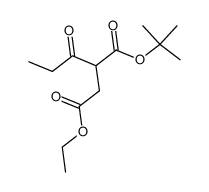 1-(tert-butyl) 4-ethyl 2-propionylsuccinate Structure