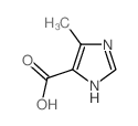 1H-IMIDAZOLE-5-CARBOXYLIC ACID, 4-METHYL- structure