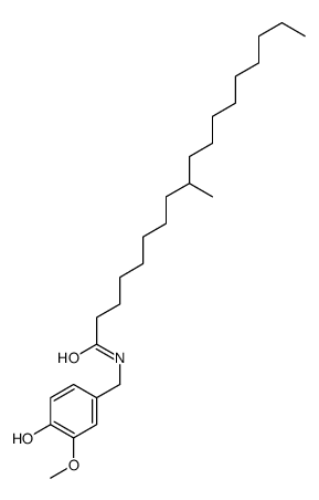 N-[(4-hydroxy-3-methoxyphenyl)methyl]-9-methyloctadecanamide Structure