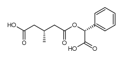 (3R)-3-Methylglutaric acid 1-[(R)-mandelic acid] ester结构式