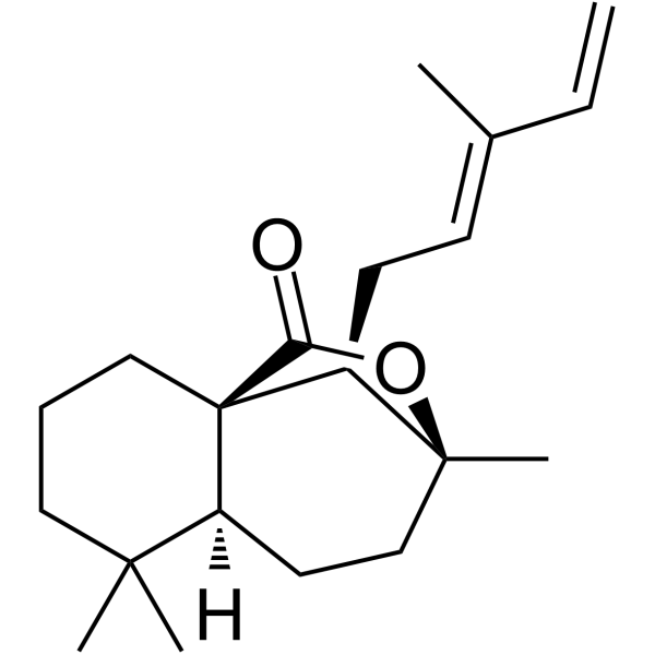 12E,14-Labdadien-20,8β-olide Structure