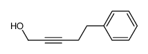 5-PHENYLPENT-2-YN-1-OL结构式