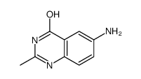 6-氨基-2-甲基-4(3H)-喹唑啉酮结构式