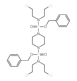 Phosphonamidic acid,P,P'-1,4-piperazinediylbis[N,N-bis(2-chloroethyl)-, dibenzyl ester (7CI,8CI) structure