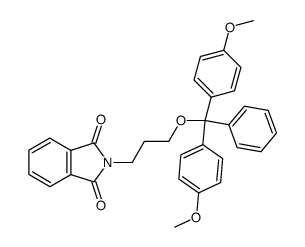 1-O-dimethoxytrityl-3-N-phthaloyl-3-amino-1-propanol结构式