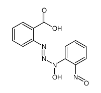 2-[(N-hydroxy-2-nitrosoanilino)diazenyl]benzoic acid结构式