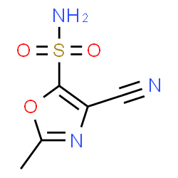 5-Oxazolesulfonamide,4-cyano-2-methyl-(9CI) Structure