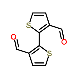 2,2'-Bithiophene-3,3'-dicarbaldehyde Structure